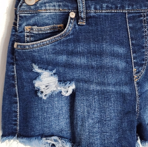 Overalls U2B Urban Basics denim adjustable straps stretchy shorts - Picture 12 of 14